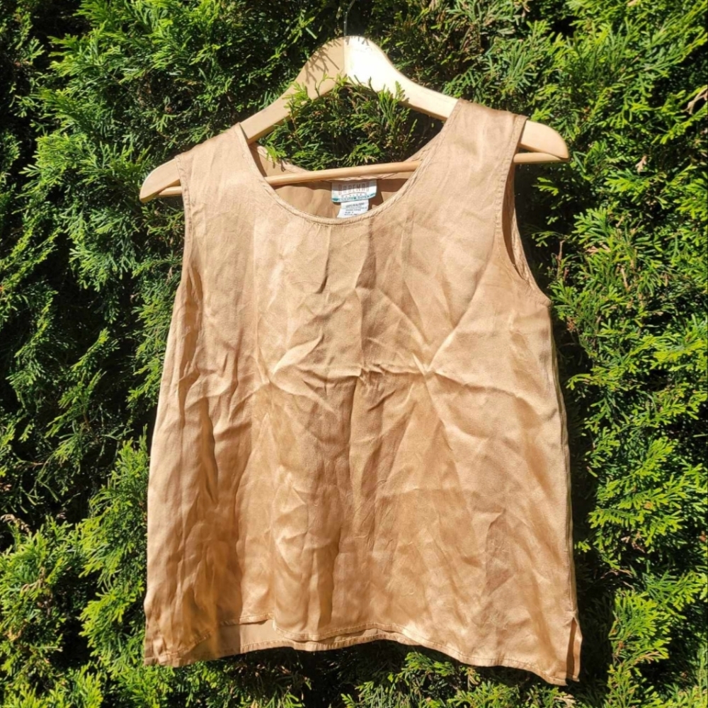 Vintage 90s Liquid Silk Tank by Braemar (S)